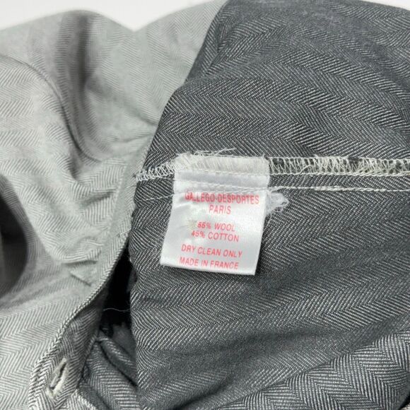 Gallego Desportes Gray Wool Oversized Victorian Style Long Sleeve Dress Women M - Picture 12 of 15